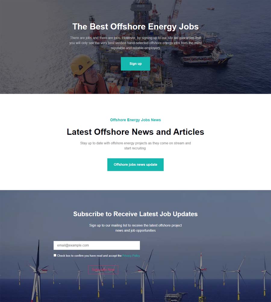 Offshore jobs site wordpress